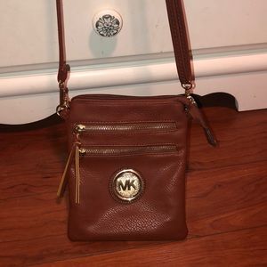 Inspired MK crossbody brown bag